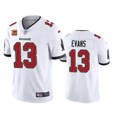 Men Tampa Bay Buccaneers 13 Mike Evans 2022 White With 4 Star C Patch Vapor Untouchable Limited Stitched Jersey