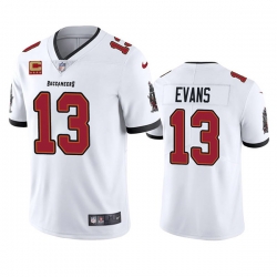 Men Tampa Bay Buccaneers 13 Mike Evans 2022 White With 4 Star C Patch Vapor Untouchable Limited Stitched Jersey