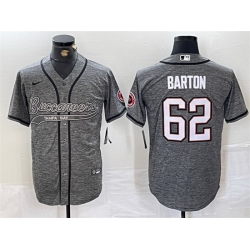 Men Tampa Bay Buccaneers 62 Graham Barton Grey Cool Base Stitched Baseball Jersey