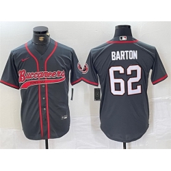 Men Tampa Bay Buccaneers 62 Graham Barton Grey Cool Base Stitched Baseball JerseyS