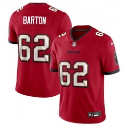 Men Tampa Bay Buccaneers 62 Graham Barton Red 2024 Draft Vapor Limited Stitched Jersey