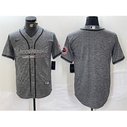 Men Tampa Bay Buccaneers Blank Grey Cool Base Stitched Baseball JerseyS