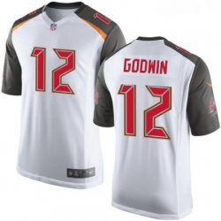 Mens Nike Tampa Bay Buccaneers 12 Chris Godwin Elite White NFL Jersey