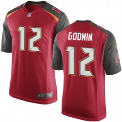 Mens Nike Tampa Bay Buccaneers 12 Chris Godwin Game Red Team Color NFL Jersey