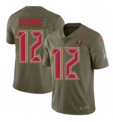 Mens Nike Tampa Bay Buccaneers 12 Chris Godwin Limited Olive 2017 Salute to Service NFL Jersey