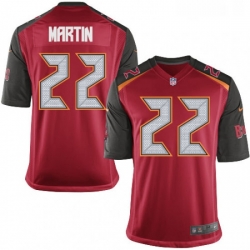 Mens Nike Tampa Bay Buccaneers 22 Doug Martin Game Red Team Color NFL Jersey