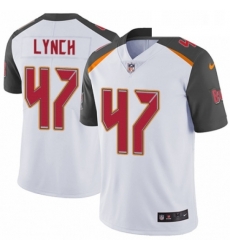 Mens Nike Tampa Bay Buccaneers 47 John Lynch White Vapor Untouchable Limited Player NFL Jersey