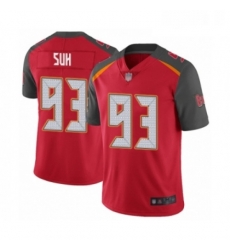 Mens Tampa Bay Buccaneers 93 Ndamukong Suh Red Team Color Vapor Untouchable Limited Player Football Jersey