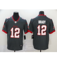 Nike Buccaneers 12 Tom Brady Gray New 2020 Vapor Untouchable Limited Jersey