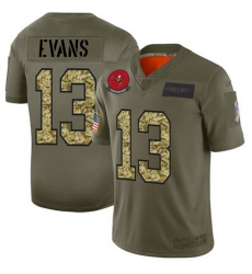 Nike Buccaneers 13 Mike Evans Olive Camo Men Stitched Football Limited 2019 Salute To Service Jersey