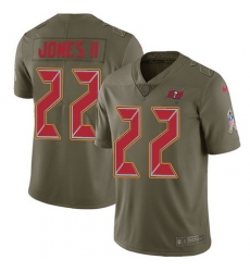 Nike Buccaneers #22 Ronald Jones II Olive Mens Stitched NFL Limited 2017 Salute To Service Jersey