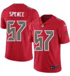 Nike Buccaneers #57 Noah Spence Red Mens Stitched NFL Limited Rush Jersey