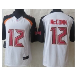 Nike Tampa Bay Buccaneers 12 Josh McCown White Limited NFL Jersey