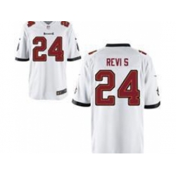 Nike Tampa Bay Buccaneers 24 Darrelle Revis White Game NFL Jersey