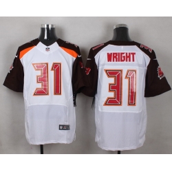 Nike Tampa Bay Buccaneers #31 Major Wright White Mens Stitched NFL New Elite Jersey
