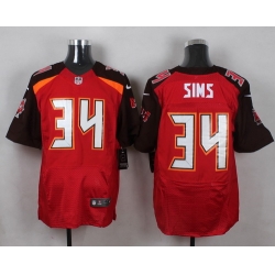 Nike Tampa Bay Buccaneers #34 Charles Sims Red Team Color Mens Stitched NFL New Elite Jersey
