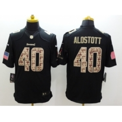 Nike Tampa Bay Buccaneers 40 Mike Alostott black Limited Salute to Service NFL Jersey