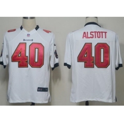 Nike Tampa Bay Buccaneers 40 Mike Alstott White Game NFL Jersey