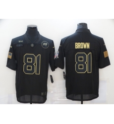 Nike Tampa Bay Buccaneers 81 Antonio Brown Black 2020 Salute To Service Limited Jersey