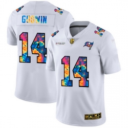 Tampa Bay Buccaneers 14 Chris Godwin Men White Nike Multi Color 2020 NFL Crucial Catch Limited NFL Jersey