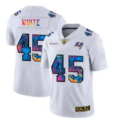 Tampa Bay Buccaneers 45 Devin White Men White Nike Multi Color 2020 NFL Crucial Catch Limited NFL Jersey