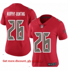 Buccaneers 26 Sean Murphy Bunting Red Women Stitched Football Limited Rush Jersey