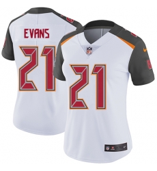 Nike Buccaneers #21 Justin Evans White Womens Stitched NFL Vapor Untouchable Limited Jersey