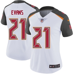 Nike Buccaneers #21 Justin Evans White Womens Stitched NFL Vapor Untouchable Limited Jersey