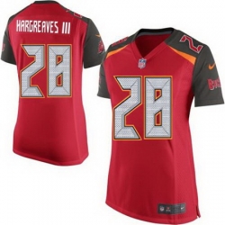 Nike Buccaneers #28 Vernon Hargreaves III Red Team Color Womens Stitched NFL New Elite Jersey