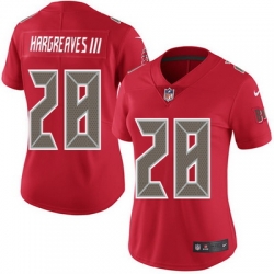 Nike Buccaneers #28 Vernon Hargreaves III Red Womens Stitched NFL Limited Rush Jersey