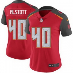 Nike Buccaneers #40 Mike Alstott Red Team Color Womens Stitched NFL Vapor Untouchable Limited Jersey