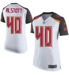 Nike Buccaneers #40 Mike Alstott White Womens Stitched NFL New Elite Jersey