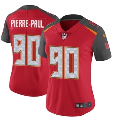 Nike Buccaneers #90 Jason Pierre Paul Red Team Color Womens Stitched NFL Vapor Untouchable Limited Jersey