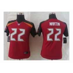 Nike Women Tampa Bay Buccaneers #22 Martin red jerseys[2014 new]