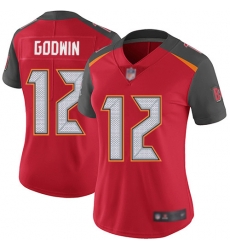 Women Buccaneers 12 Chris Godwin Red Team Color Stitched Football Vapor Untouchable Limited Jersey