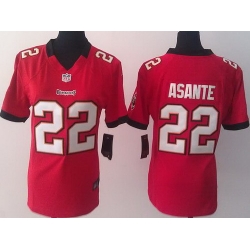 Women Nike Tampa Bay Buccaneers 22 Larry Asante Red NFL Jerseys