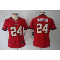 Women Nike Tampa Bay Buccaneers 24# Mark Barron Red[Women Limited Jerseys]