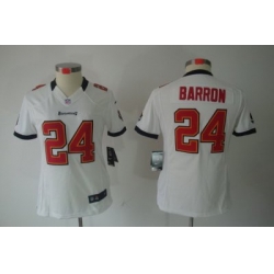 Women Nike Tampa Bay Buccaneers 24# Mark Barron White[Women Limited Jerseys]