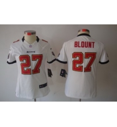 Women Nike Tampa Bay Buccaneers 27 LeGarrette Blount White Color[Women Limited Jerseys]