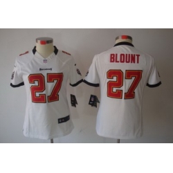 Women Nike Tampa Bay Buccaneers 27 LeGarrette Blount White Color[Women Limited Jerseys]