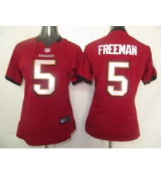 Women Nike Tampa Bay Buccaneers 5 Freeman Red Jersey