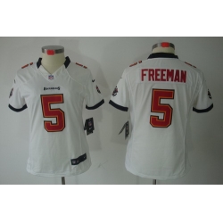 Women Nike Tampa Bay Buccaneers 5 Freeman White[Women Limited Jerseys]