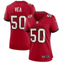 Women Nike Tampa Bay Buccaneers 50 Vita Vea Red Vapor Limited Jersey