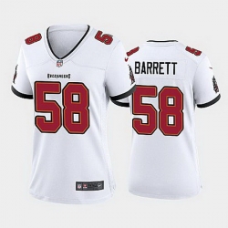 Women Nike Tampa Bay Buccaneers 58 Shaquil Barrett White Vapor Limited Jersey