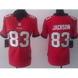 Women Nike Tampa Bay Buccaneers 83 Vincent Jackson Red NFL Jerseys