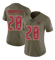 Womens Nike Buccaneers #28 Vernon Hargreaves III Olive  Stitched NFL Limited 2017 Salute to Service Jersey