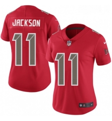 Womens Nike Tampa Bay Buccaneers 11 DeSean Jackson Limited Red Rush Vapor Untouchable NFL Jersey