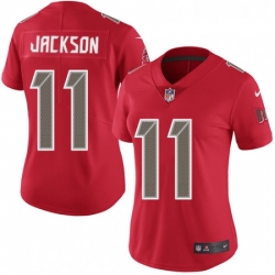 Womens Nike Tampa Bay Buccaneers 11 DeSean Jackson Limited Red Rush Vapor Untouchable NFL Jersey