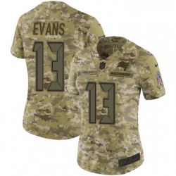 Womens Nike Tampa Bay Buccaneers 13 Mike Evans Limited Camo 2018 Salute to Service NFL Jersey