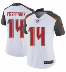 Womens Nike Tampa Bay Buccaneers 14 Ryan Fitzpatrick White Vapor Untouchable Limited Player NFL Jersey